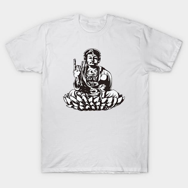 rock and roll buddha T-Shirt by GOODFEELING